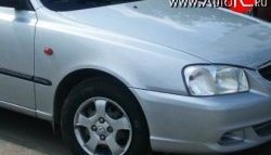 4 999 р. Переднее правое крыло Стандартное  Hyundai Accent  седан ТагАЗ (2001-2012) (Окрашенное). Увеличить фотографию 1