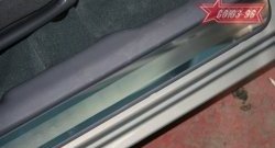 1 979 р. Накладки на внутренние пороги Souz-96 Hyundai Accent седан ТагАЗ (2001-2012). Увеличить фотографию 1