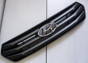 3 999 р. Решетка радиатора SPARD Hyundai Creta GS дорестайлинг (2015-2019) (Неокрашенная). Увеличить фотографию 1