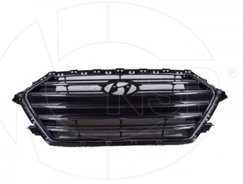 4 949 р. Решетка радиатора NSP. (черная)  Hyundai Elantra  AD (2016-2019) (Неокрашенная). Увеличить фотографию 1