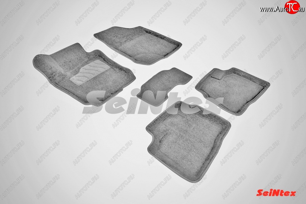 4 099 р. Износостойкие коврики в салон 3D HYUNDAI ELANTRA серые (компл)  Hyundai Elantra  HD (2006-2011)