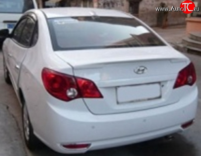 2 049 р. Лип спойлер M-VRS Hyundai Elantra HD (2006-2011) (Неокрашенный)