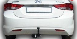 6 999 р. Фаркоп (седан) Лидер Плюс Hyundai Elantra MD дорестайлинг (2010-2013) (Без электропакета). Увеличить фотографию 2