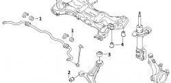 579 р. Полиуретановая втулка стабилизатора задней подвески Точка Опоры Hyundai Genesis BH седан дорестайлинг (2008-2012). Увеличить фотографию 2