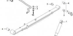 329 р. Полиуретановая втулка рессор задней подвески Точка Опоры (4 шт.) Mitsubishi L200 4  дорестайлинг (2006-2014). Увеличить фотографию 2