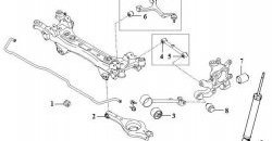 1 189 р. Полиуретановый сайлентблок продольного рычага задней подвески Точка Опоры Hyundai Sonata NF дорестайлинг (2004-2008). Увеличить фотографию 2