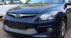 1 539 р. Сетка на бампер Russtal (хром) Hyundai I30 FD универсал рестайлинг (2010-2012). Увеличить фотографию 3