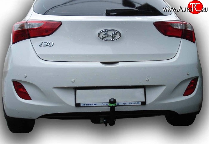 6 999 р. Фаркоп Лидер Плюс Hyundai I30 2 GD дорестайлинг, хэтчбэк 5 дв. (2011-2015) (Без электропакета)