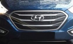 Накладка на решетку радиатора СТ Hyundai Tucson 3 TL дорестайлинг (2015-2018)