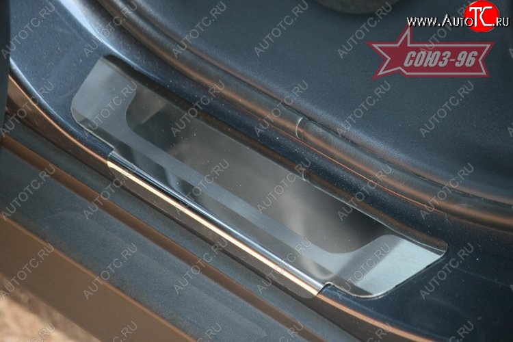 2 834 р. Накладки на внутренние пороги Souz-96 (без логотипа) Hyundai IX35 1 LM рестайлинг (2013-2018)
