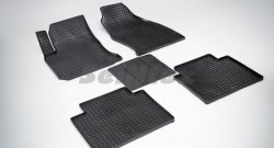 4 599 р. Износостойкие коврики в салон с рисунком Сетка SeiNtex Premium 4 шт. (резина)  Hyundai Matrix  1 FC (2001-2010). Увеличить фотографию 1