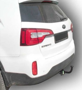 Фаркоп Hyundai Santa Fe DM дорестайлинг (2012-2016) Лидер Плюс (до 1300 кг). (Без электропакета и розетки)Цена: 8 499 р.. Увеличить фотографию 2