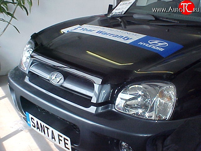 2 499 р. Дефлектор капота NovLine  Hyundai Santa Fe  1 (2000-2012)