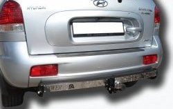 Фаркоп Лидер Плюс (с нержавеющей пластиной) Hyundai Santa Fe 1 SM (2000-2012)