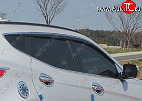 5 349 р. Комплект дефлекторов окон СТ  Hyundai Santa Fe  3 DM (2012-2016)