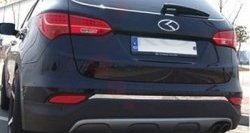 3 149 р. Накладка на нижнюю часть заднего стекла СТ Hyundai Santa Fe 3 DM дорестайлинг (2012-2016). Увеличить фотографию 3