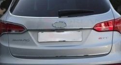 3 149 р. Накладка на нижнюю часть заднего стекла СТ Hyundai Santa Fe 3 DM дорестайлинг (2012-2016). Увеличить фотографию 1