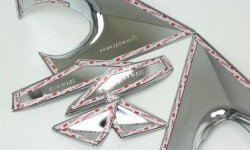 4 199 р. Накладки на зеркала СТ Hyundai Santa Fe 3 DM дорестайлинг (2012-2016) (Неокрашенные). Увеличить фотографию 4