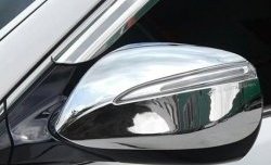 4 199 р. Накладки на зеркала СТ Hyundai Santa Fe 3 DM дорестайлинг (2012-2016) (Неокрашенные). Увеличить фотографию 1
