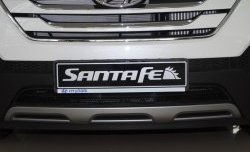 1 469 р. Сетка на бампер Russtal (черная)  Hyundai Santa Fe  3 DM (2012-2016). Увеличить фотографию 3