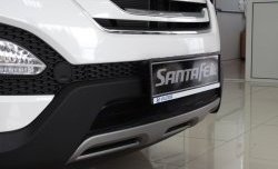 1 469 р. Сетка на бампер Russtal (черная)  Hyundai Santa Fe  3 DM (2012-2016). Увеличить фотографию 4