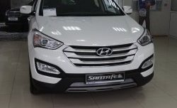 1 299 р. Сетка на бампер Russtal (хром)  Hyundai Santa Fe  3 DM (2012-2016). Увеличить фотографию 2