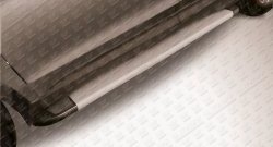 19 449 р. Алюминиевые пороги Slitkoff Optima Silver  Hyundai Santa Fe  3 DM (2012-2016). Увеличить фотографию 1