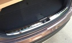 8 049 р. Металлический порожек в багажник автомобиля СТ  Hyundai Santa Fe  3 DM (2012-2016). Увеличить фотографию 2
