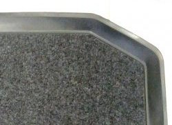 Коврик в багажник Aileron (полиуретан, покрытие Soft) Hyundai Santa Fe 2 CM дорестайлинг (2006-2009)