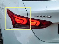 27 549 р. Фара задняя левая Стандартная (светодиодная)  Hyundai Solaris  2 (2017-2020). Увеличить фотографию 1
