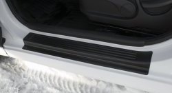1 679 р. Накладки порожков салона RA  Hyundai Solaris  1 седан (2014-2017) (Комплект (4 шт.)). Увеличить фотографию 4