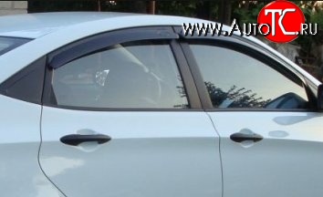 999 р. Комплект дефлекторов окон (ветровиков) 4 шт. (седан) Russtal  Hyundai Solaris  1 седан (2010-2014)