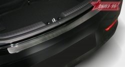 Накладка на задний бампер Hyundai Solaris RB дорестайлинг седан  (2010-2014) 5D Souz-96.Цена: 1 849 р.. Увеличить фотографию 1
