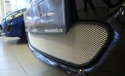 Сетка на бампер Hyundai Solaris RB дорестайлинг седан  (2010-2014) Russtal (хром).Цена: 2 149 р.. Увеличить фотографию 3