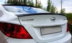 Лип спойлер Hyundai Solaris RB дорестайлинг седан  (2010-2014) Драйв. (Неокрашенный)Цена: 3 899 р.. Увеличить фотографию 3