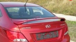 Спойлер Hyundai Solaris RB дорестайлинг седан  (2010-2014) Корсо. (Неокрашенный)Цена: 6 899 р.. Увеличить фотографию 2