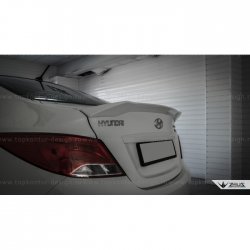 Лип спойлер Hyundai Solaris RB дорестайлинг седан  (2010-2014) Zeus. (Неокрашенный)Цена: 4 499 р.. Увеличить фотографию 7