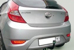 Фаркоп Hyundai Solaris RB дорестайлинг седан  (2010-2014) Лидер Плюс. (Без электропакета и розетки)Цена: 6 999 р.. Увеличить фотографию 2