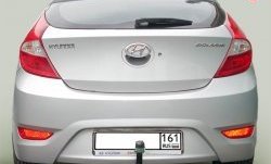 Фаркоп Hyundai Solaris RB дорестайлинг седан  (2010-2014) Лидер Плюс. (Без электропакета и розетки)Цена: 6 999 р.. Увеличить фотографию 1