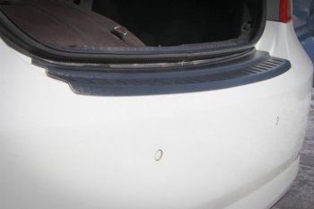 Накладка защитная на задний бампер Hyundai Solaris RB рестайлинг седан (2014-2017) Yuago.Цена: 1 079 р.. Увеличить фотографию 1
