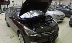 Газовые упоры капота Berkut Hyundai Solaris 1 седан RBr рестайлинг (2014-2017)