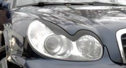 999 р. Реснички на фары RA  Hyundai Sonata  EF (2001-2013) (Неокрашенные). Увеличить фотографию 1