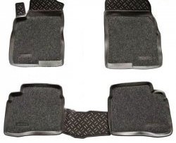 2 899 р. Комплект ковриков в салон Aileron 4 шт. (полиуретан, покрытие Soft)  Hyundai Sonata  EF (2001-2013). Увеличить фотографию 1
