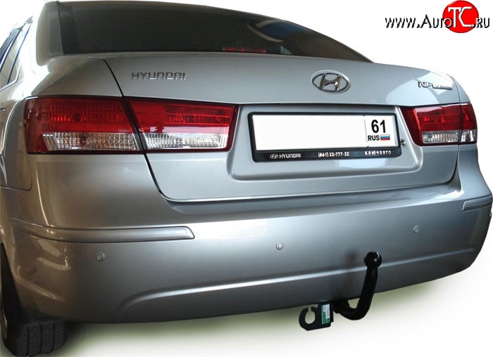 7 299 р. Фаркоп Лидер Плюс Hyundai Sonata NF дорестайлинг (2004-2008) (Без электропакета)