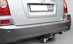 9 199 р. Фаркоп Лидер Плюс (до 2000 кг)  Hyundai Terracan  1 HP (2001-2007) (Без электропакета). Увеличить фотографию 1