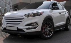 9 649 р. Решётка радиатора CT Hyundai Tucson LM (2010-2017) (Неокрашенная). Увеличить фотографию 5