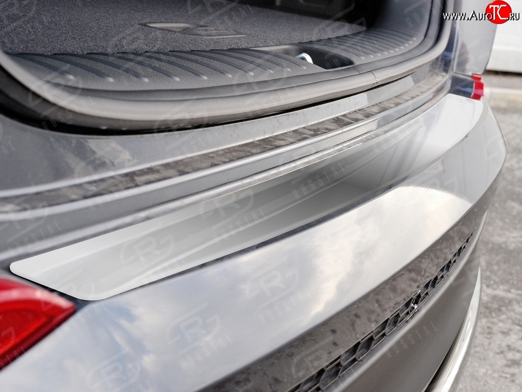 1 699 р. Накладка защитная на задний бампер Russtal Hyundai Tucson 3 TL дорестайлинг (2015-2018)