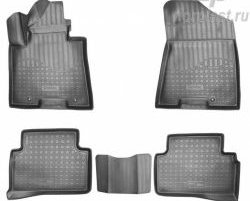 2 289 р. Комплект ковриков в салон Norplast Unidec  Hyundai Tucson  3 TL (2015-2021) (Цвет: черный). Увеличить фотографию 1