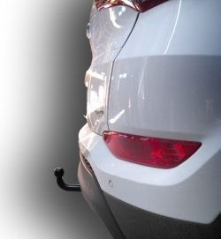 6 449 р. Фаркоп Лидер Плюс.  Hyundai Tucson  3 TL (2015-2021) (Без электропакета). Увеличить фотографию 4