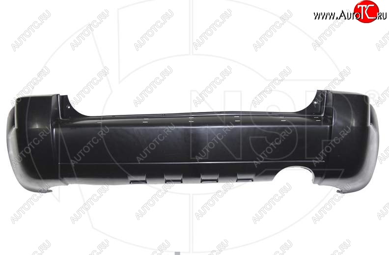 5 699 р. Задний бампер NSP (под расширитель и одну трубу)  Hyundai Tucson  1 JM (2004-2010) (Неокрашенный)